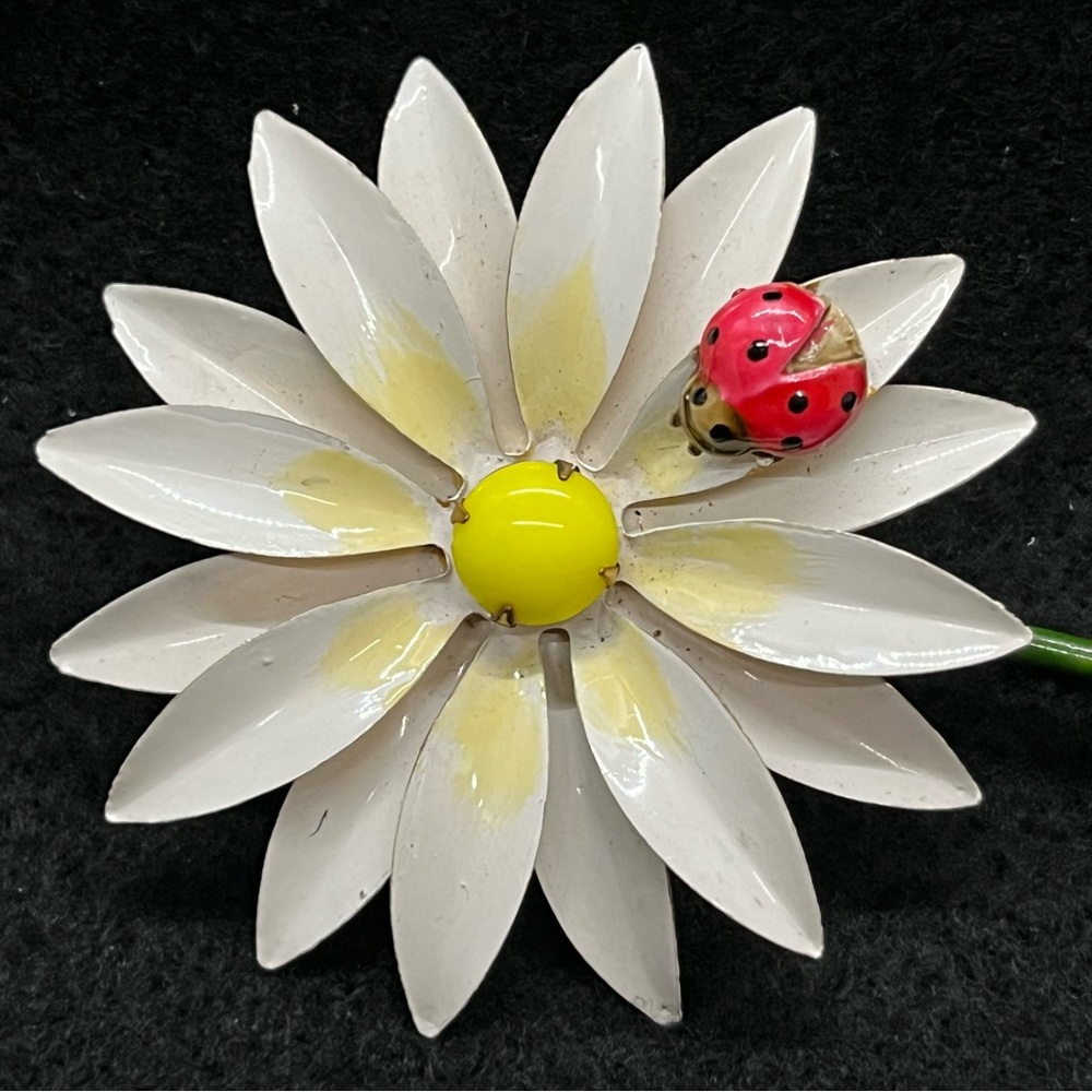 Vintage Original by Robert Daisy and Ladybug Brooch